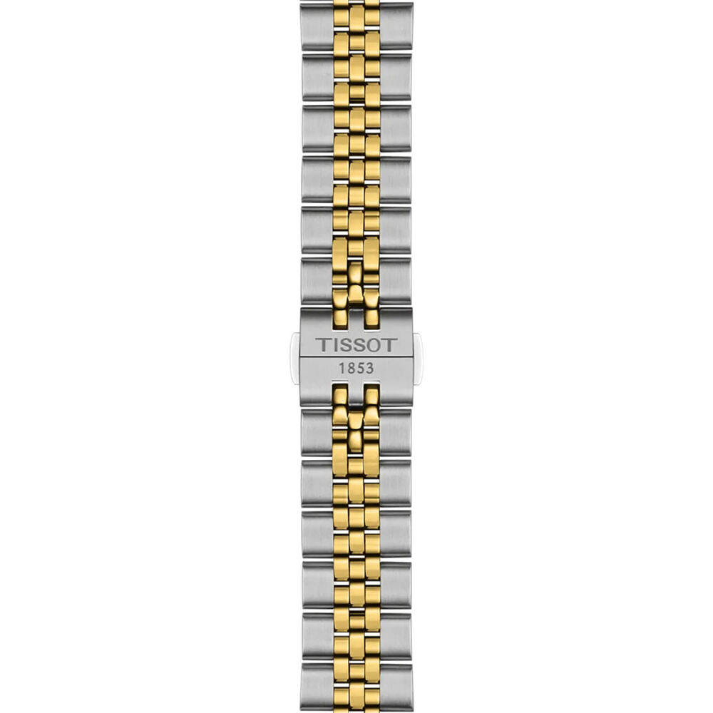 Tissot Ballade Powermatic 48 COSC 30mm Silver Dial Yellow Gold PVD Steel Bracelet Watch