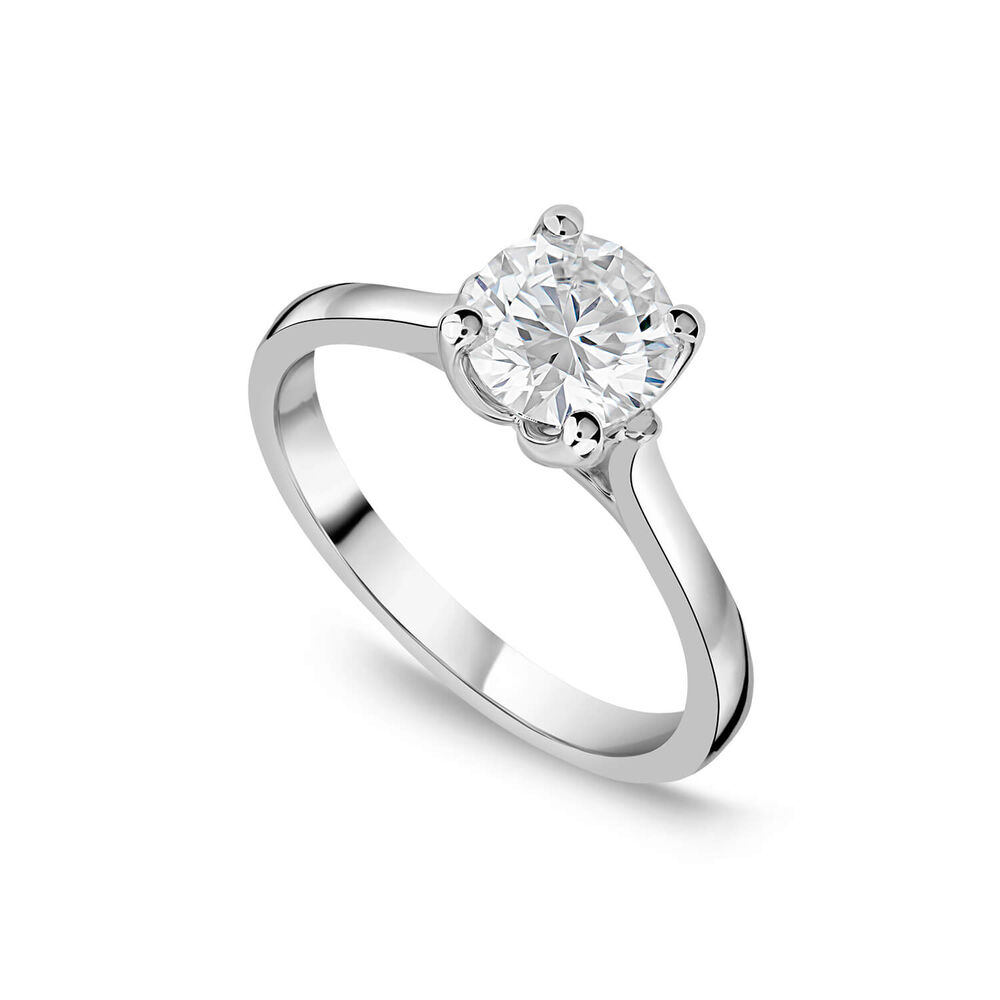 Born Platinum Lab Grown 1.20ct Round Brilliant Diamond Ring image number 0