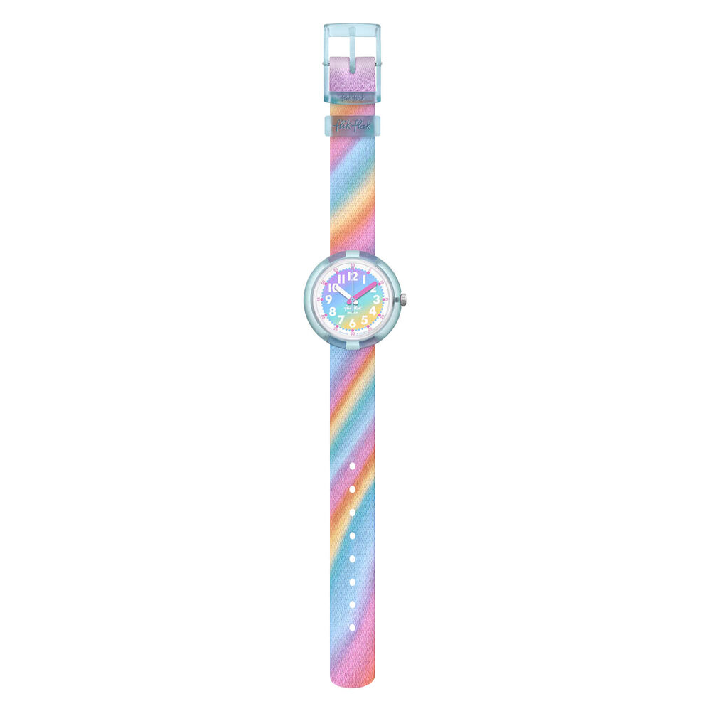FLIK FLAK Liquid Rainbow 31.85mm Quartz Kids Watch