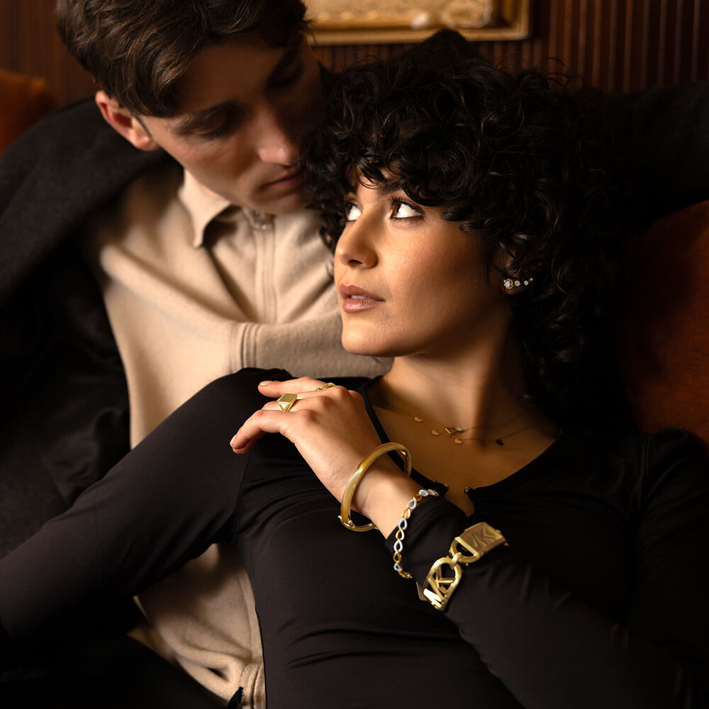 9ct Gold Cubic Zirconia Heart Necklace