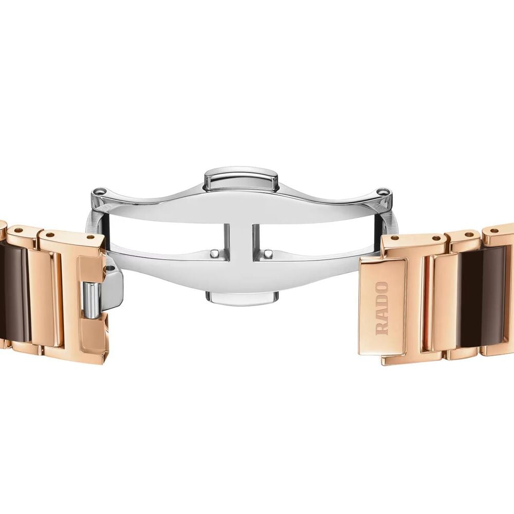 Rado Integral 23mm Brown Mother of Pearl Dial Two Tone Steel & Ceramic Bracelet Watch