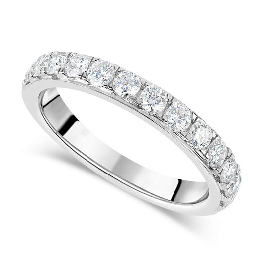 18ct white  gold 0.75 carat diamond eternity ring
