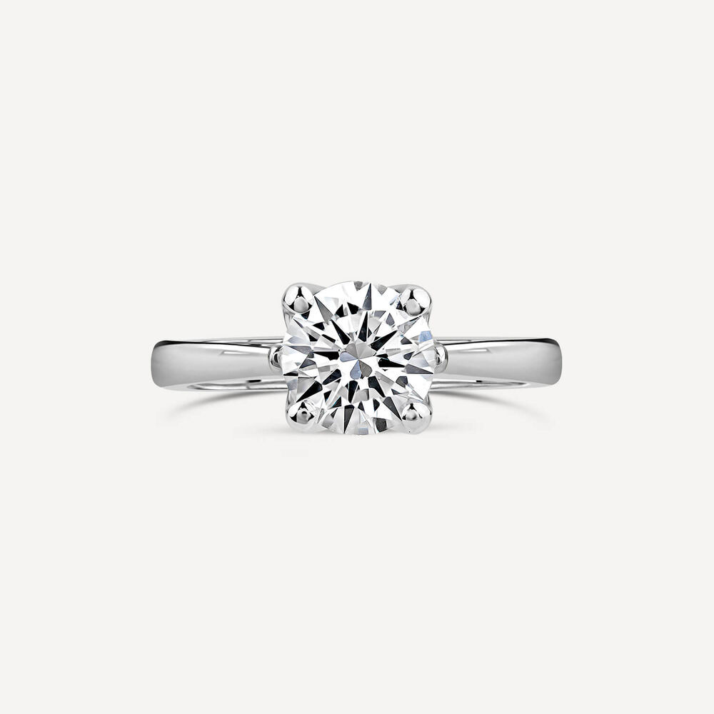 Born Platinum Lab Grown 1.50ct Round Brilliant Solitaire Diamond Ring image number 1