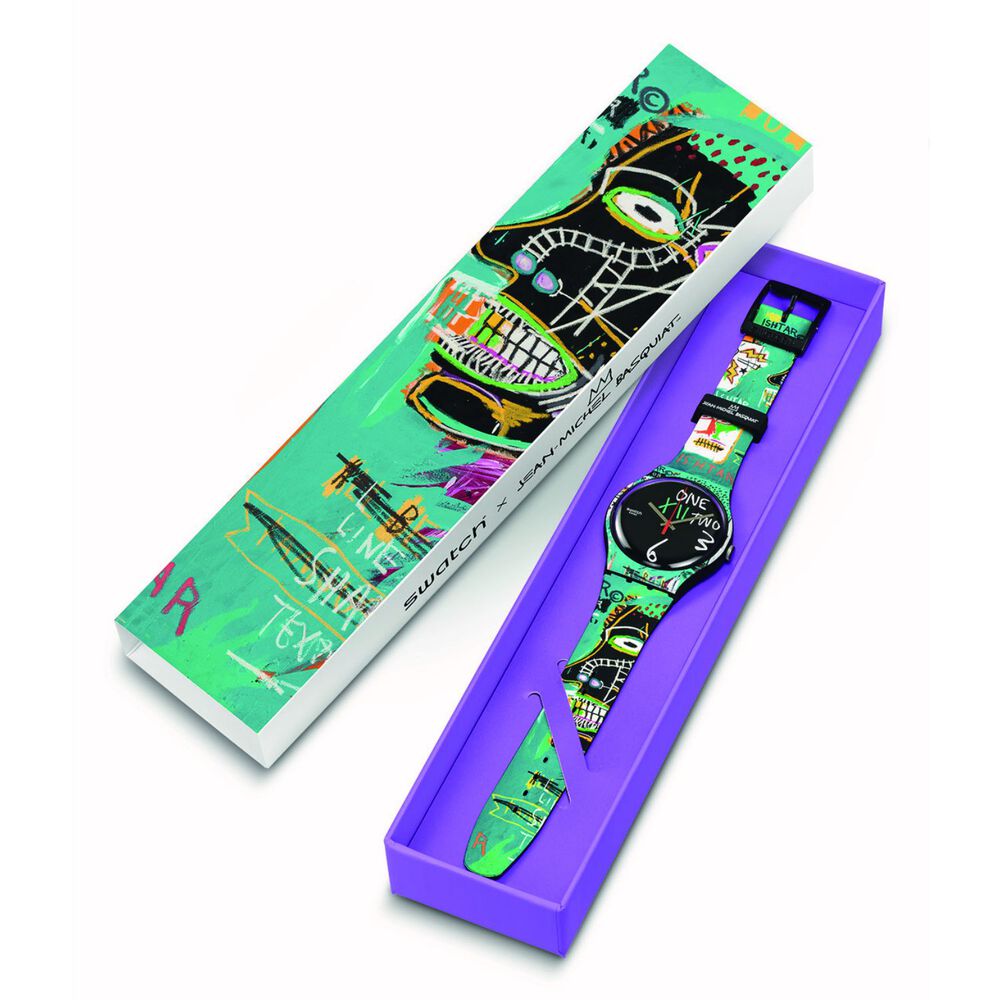 Swatch Art Journey 2023 Ishtar by Jean-Michael Basquiat 41mm Watch image number 3