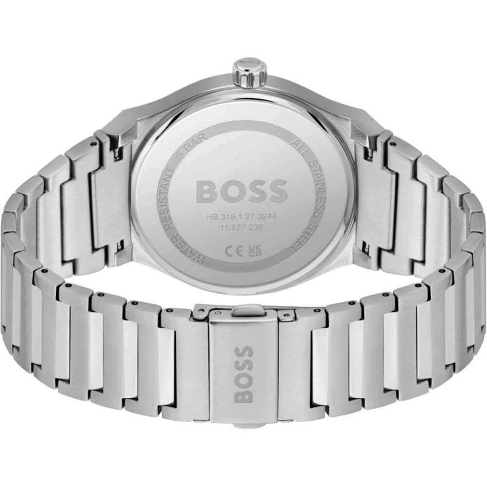 BOSS Candor 41mm Green Dial 3 Hand Stainless Steel Case Watch