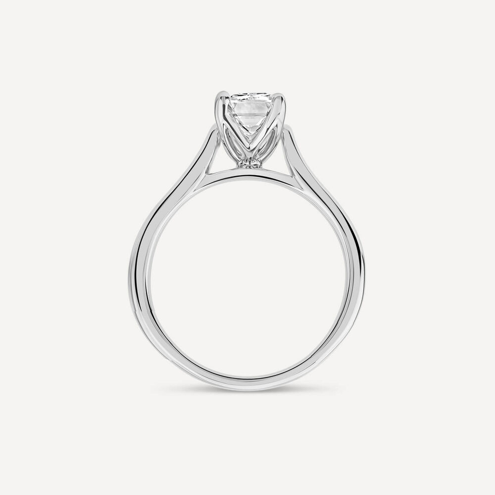 Born Platinum 2.00ct Lab Grown Emerald Cut Solitaire Diamond Ring image number 3