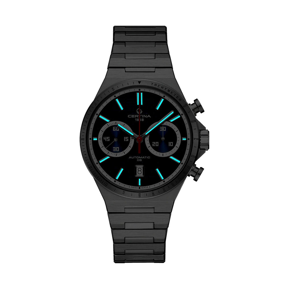 Certina DS-7 Chrono Auto 42mm Blue Dial Stainless Steel Bracelet Watch image number 1