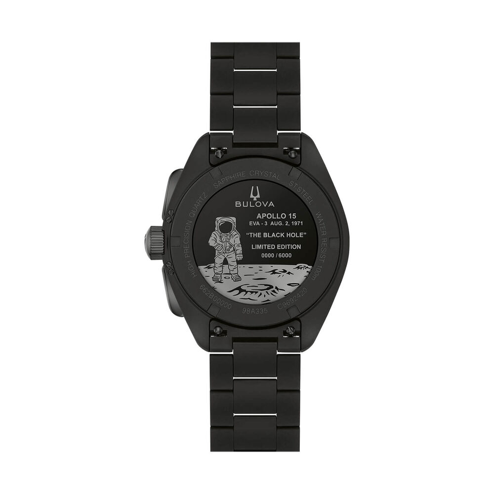 Bulova Lunar Pilot Black Hole 41mm Case Black Ion Plated Steel Bracelet Watch