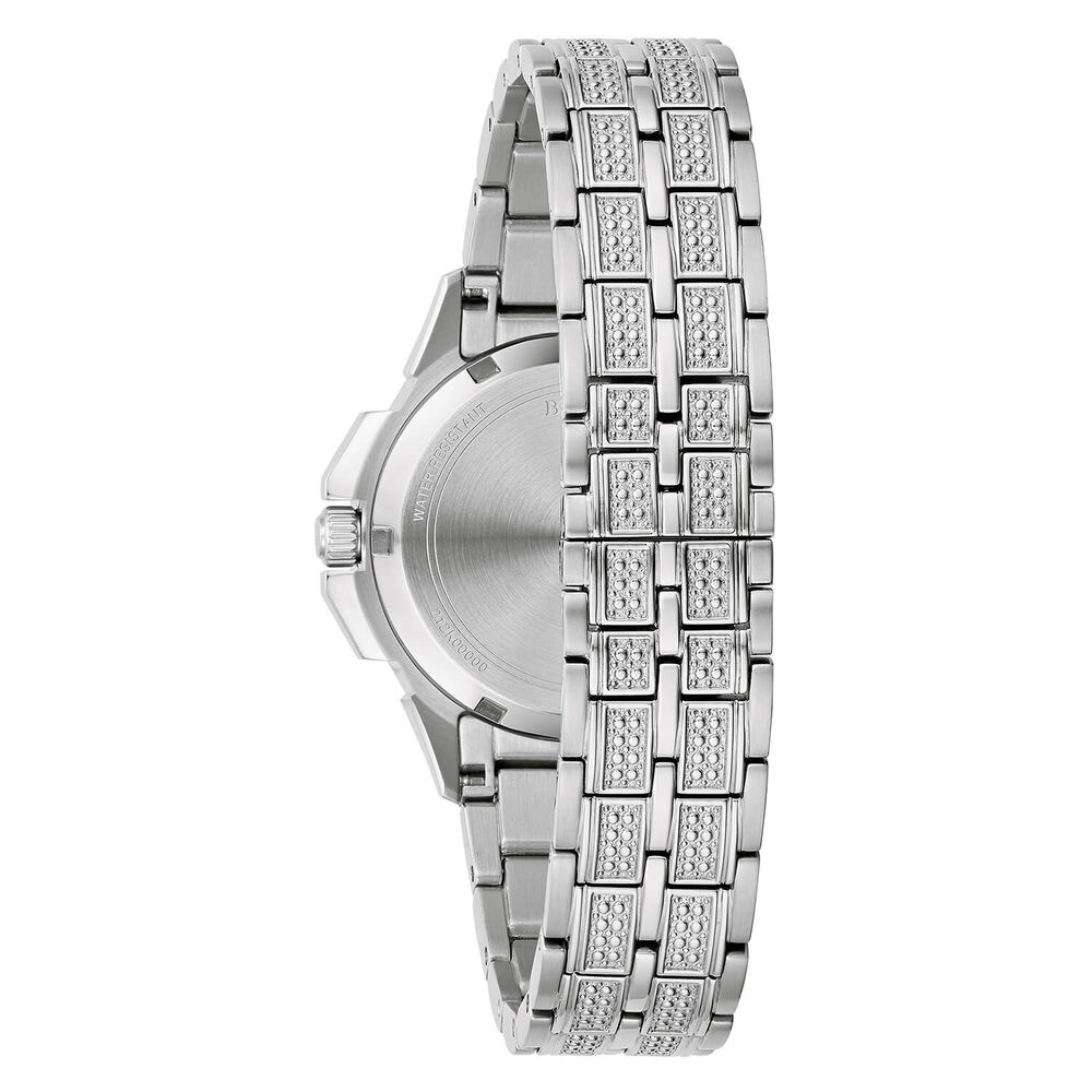 Bulova Crystal 34mm Crystal Dial & Bracelet Stainless Steel Watch