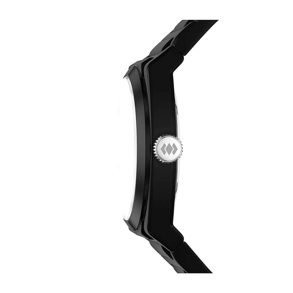 Fossil Everett 42mm Black Dial & Silicone Strap Watch