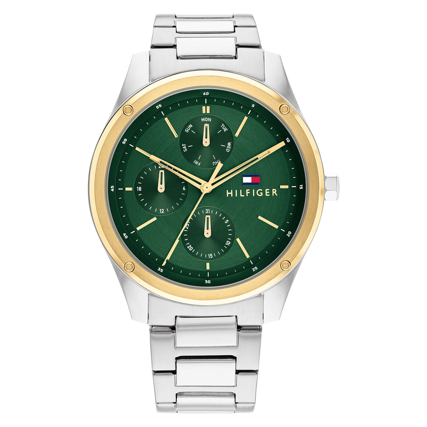Gold bezel top watch