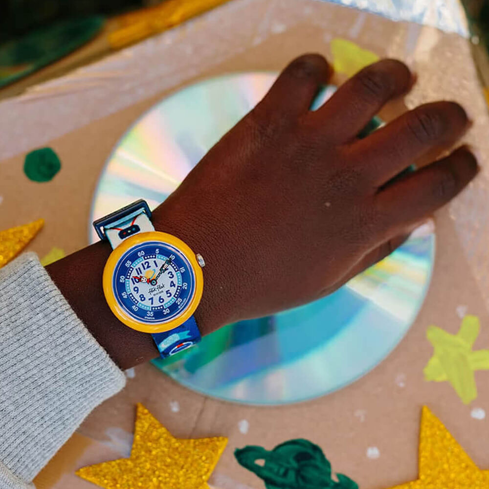 Flik Flak Astrodreams 32mm Quartz Kids Watch image number 4