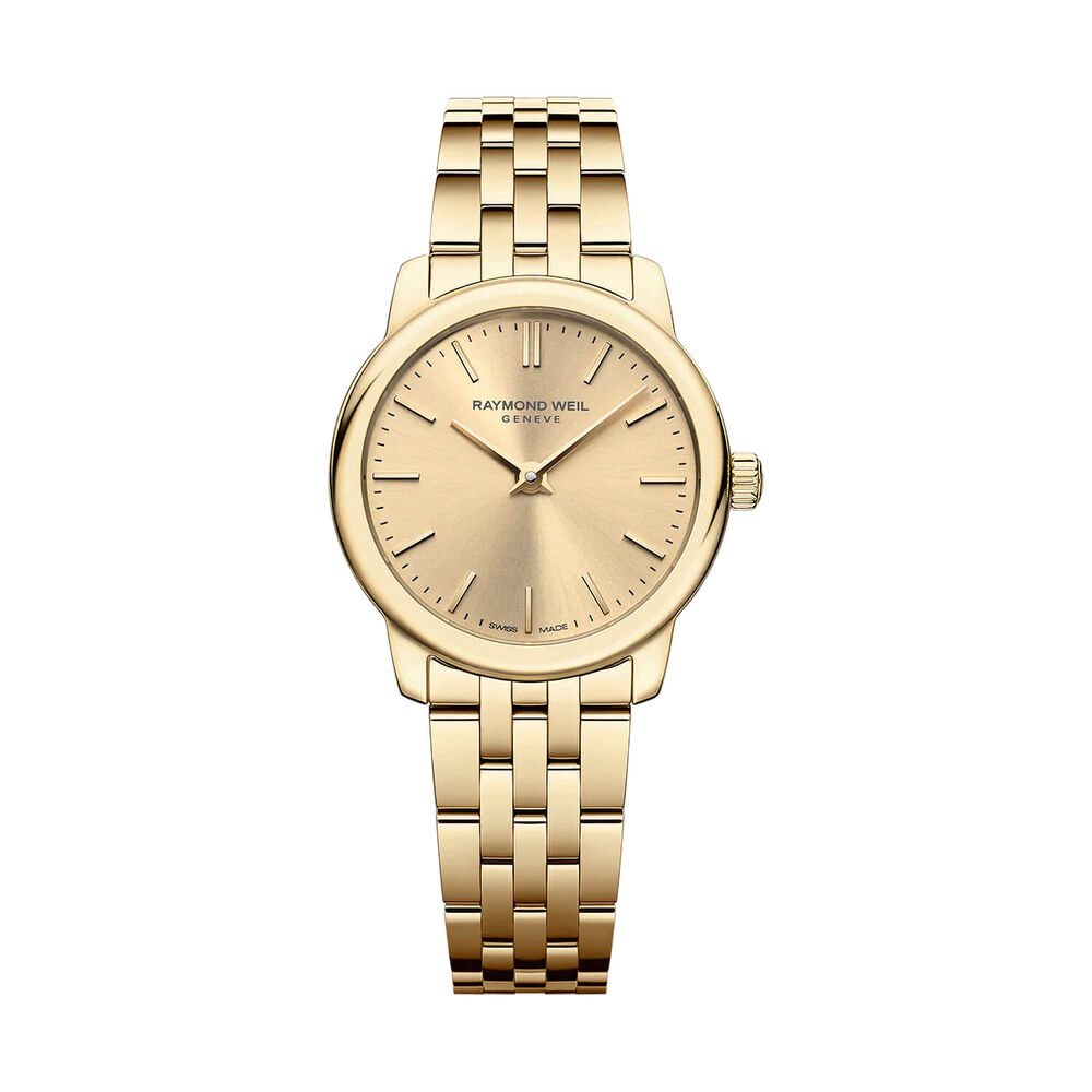 Raymond Weil Toccata Classic 24mm Gold Dial & Gold PVD Steel Bracelet Watch