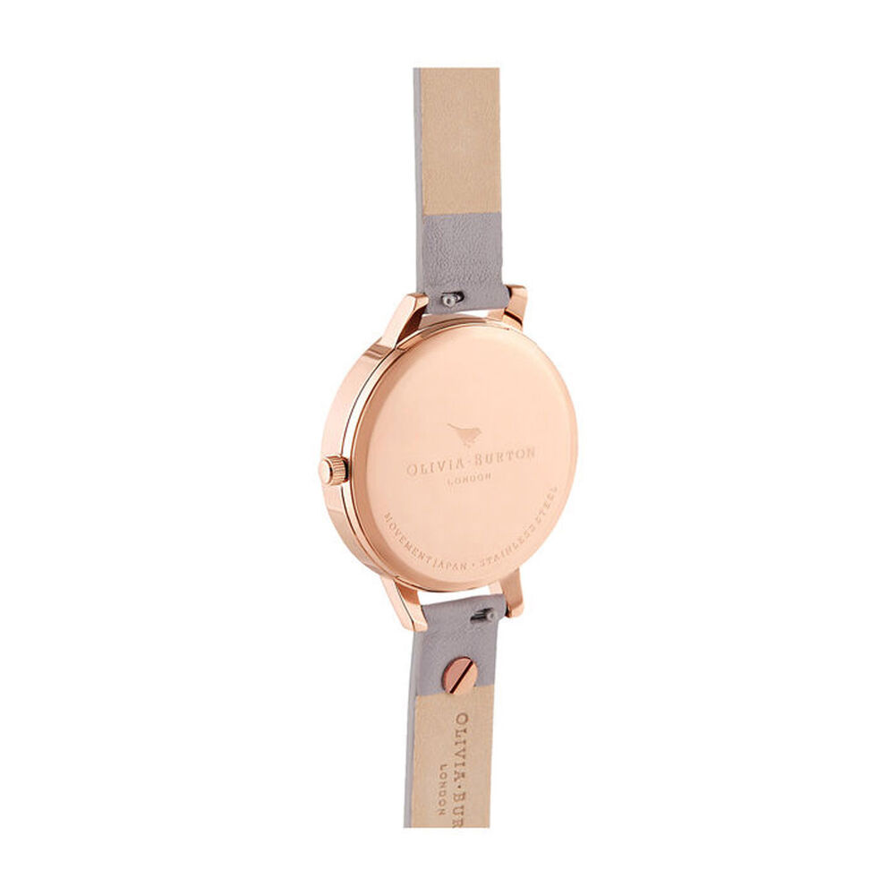 Olivia Burton Enchanted Garden Rose Gold-Toned & Grey Lilac Ladies' Watch image number 2