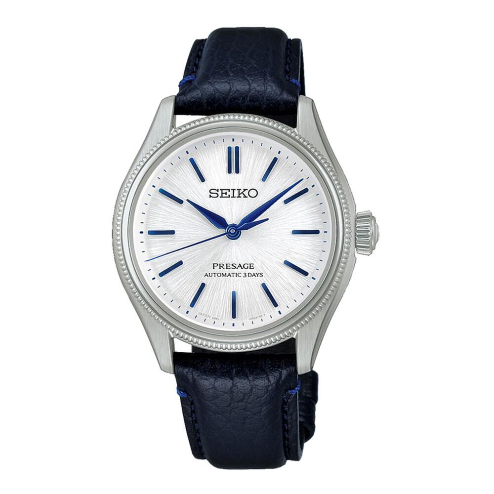 Seiko 145th Anniversary Presage Classic Series Limited Edition 'Shiro-neri' Leather Strap Watch