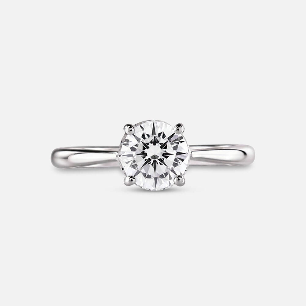 Prism 9ct White Gold 1.00ct Round Brilliant Diamond Solitaire Ring