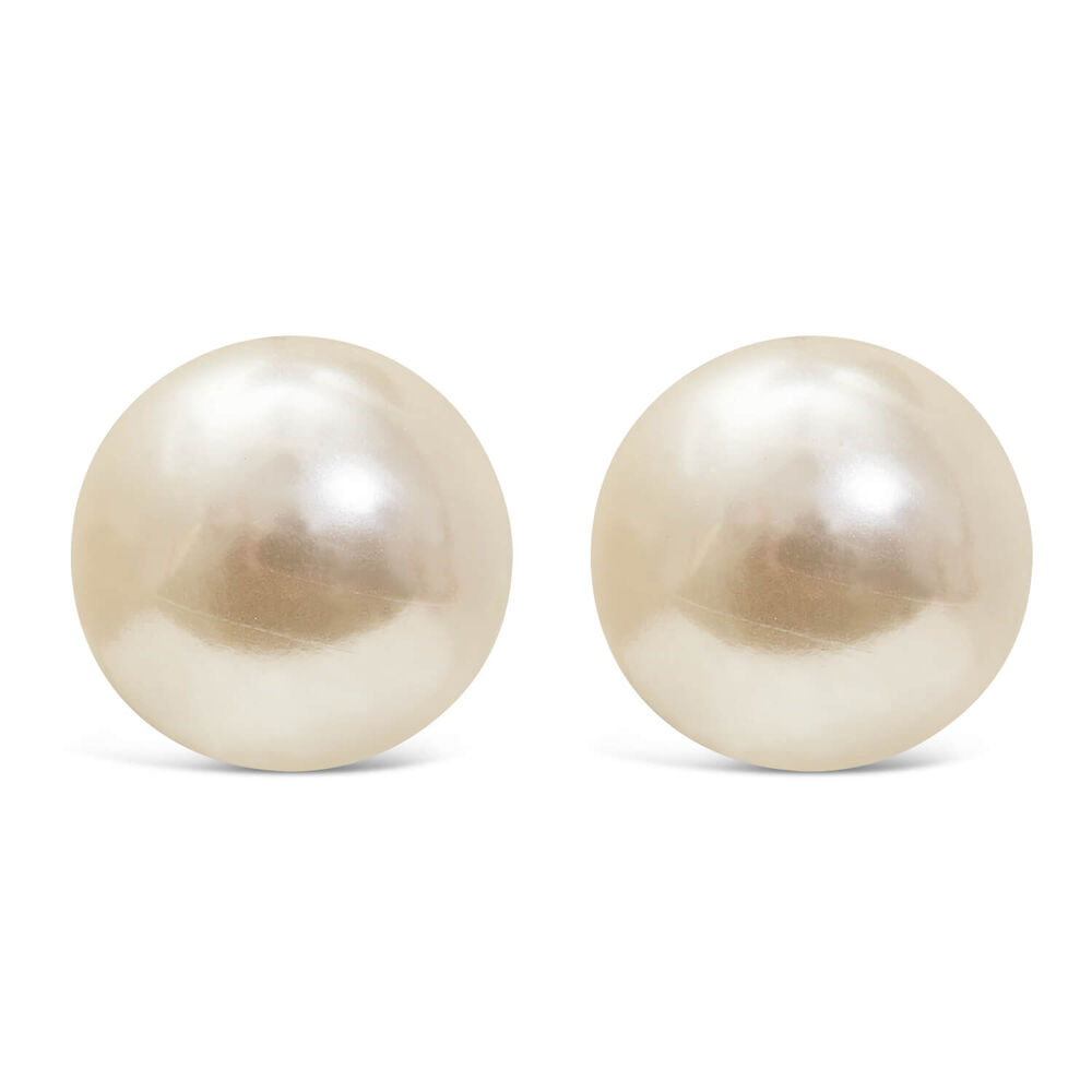 9ct Gold Pearl Stud Earrings image number 0