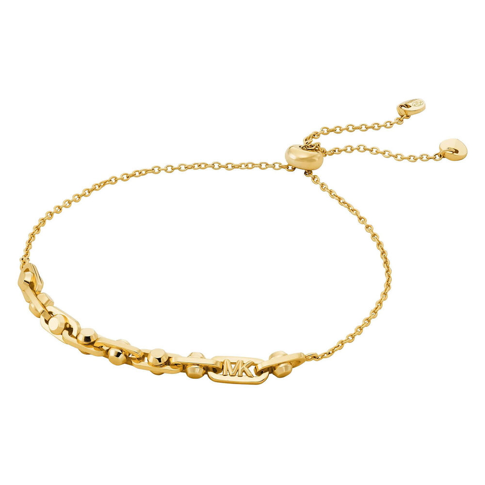 Michael Kors Astor Yellow Gold Plated Link Bracelet image number 0