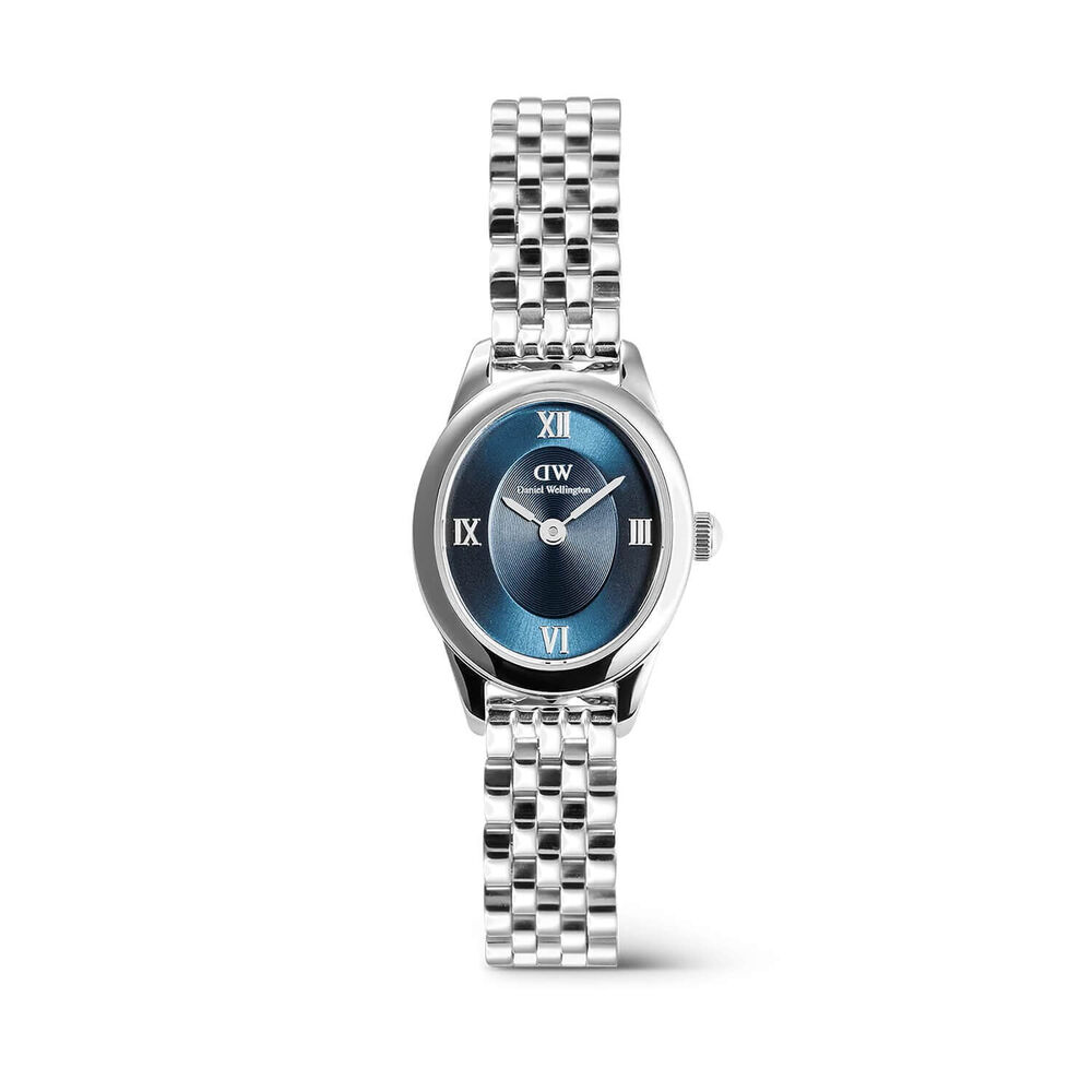 Daniel Wellington Ophelia Mini Arctic Silver 22x25.5mm Blue Dial Steel Bracelet Watch image number 0