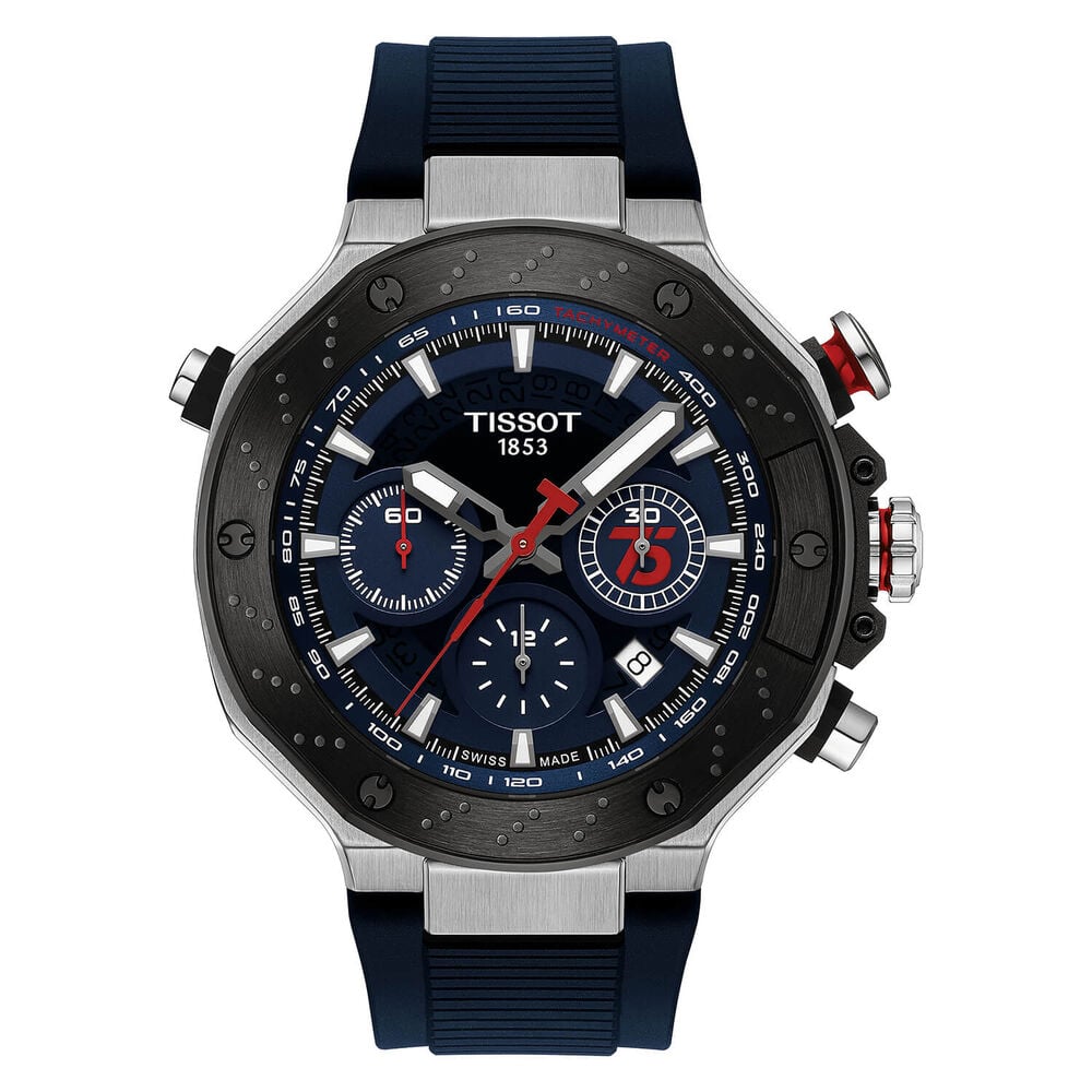 Tissot T-Race MotoGP™ Chronograph 2024 Limited Edition 45mm Blue Dial Silicon Strap Watch