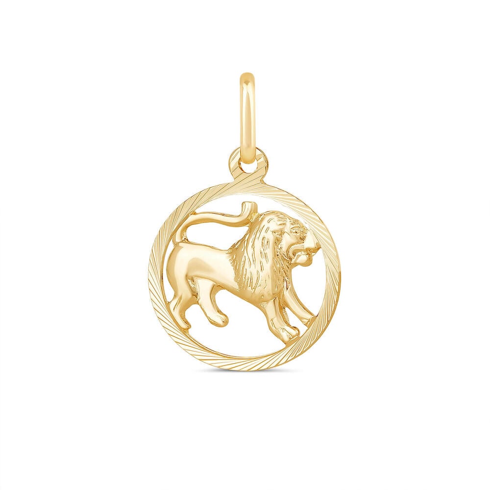 9ct Leo Zodiac Pendant (Chain Included)