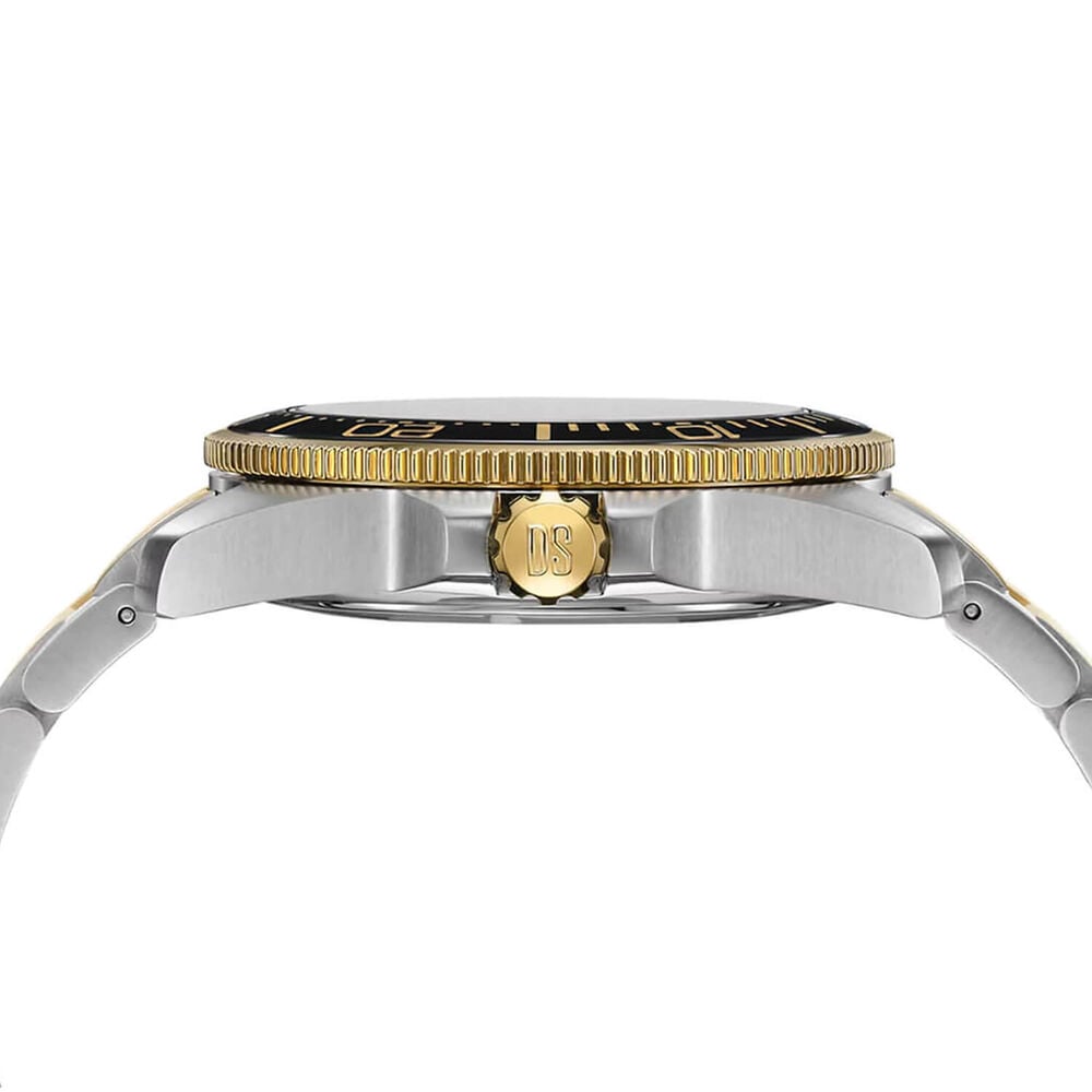 Certina DS Action Diver Powermatic 80 43mm Black Dial Two Tone Steel Bracelet Watch image number 4