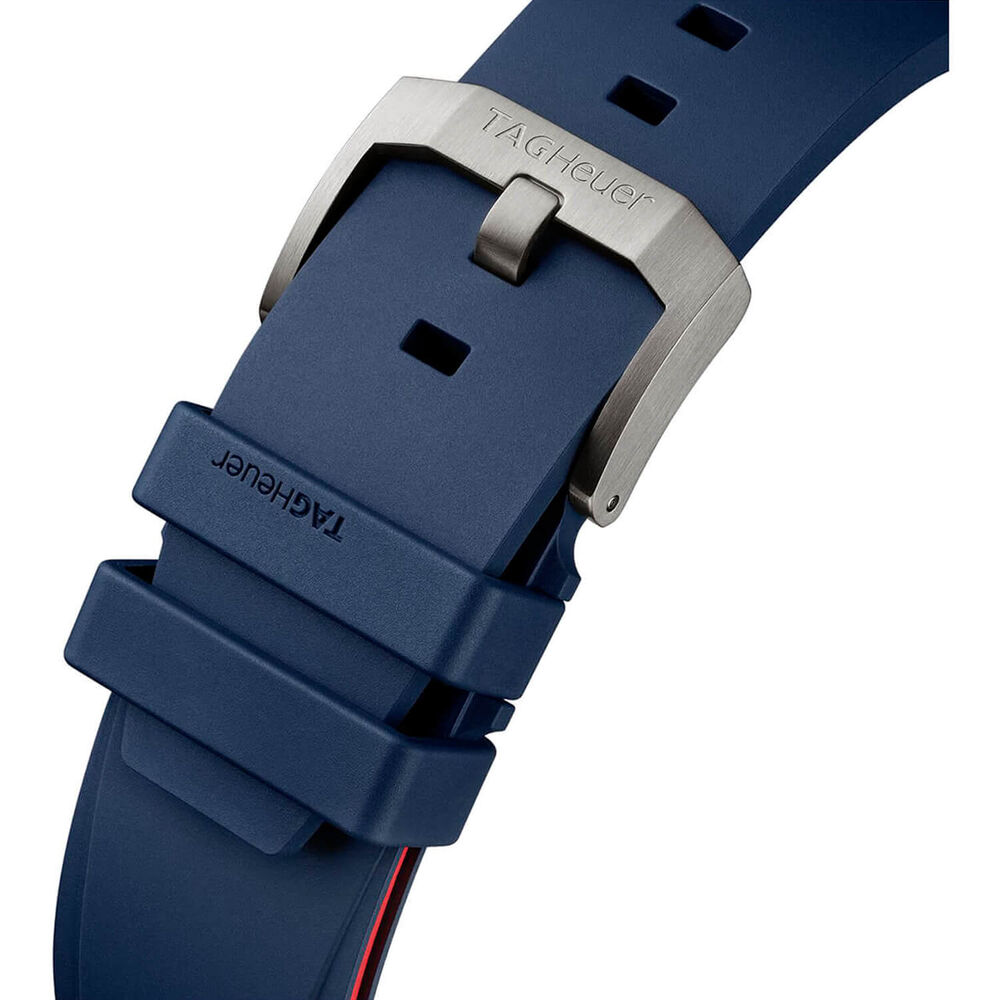 TAG Heuer Formula 1 Chronograph X Oracle Red Bull Racing 44mm Blue Dial Rubber Strap Watch image number 5