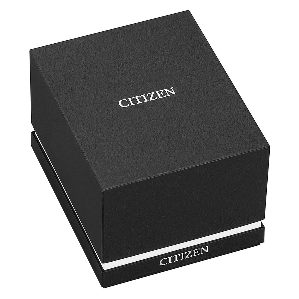 Citizen 42mm Black Dial Yellow Gold Tone Stainless Steel Bracelet Watch