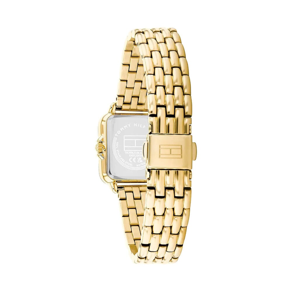 Tommy Hilfiger Mia 24 x 22.5mm Gold Dial Yellow Gold Plated Case Bracelet Watch image number 2