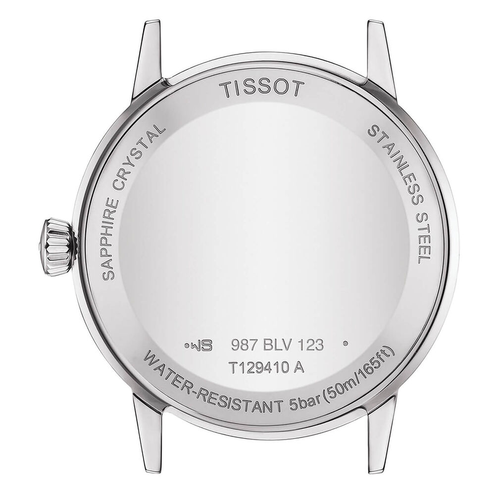 Tissot Classic Dream 42mm White Dial Roman Numerals Steel Case Brown Strap Watch