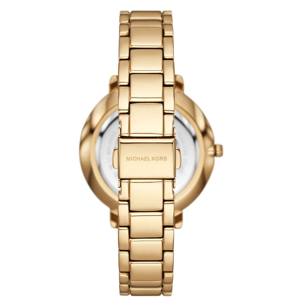 Michael Kors Pyper 38mm White Dial Yellow Gold Case Watch
