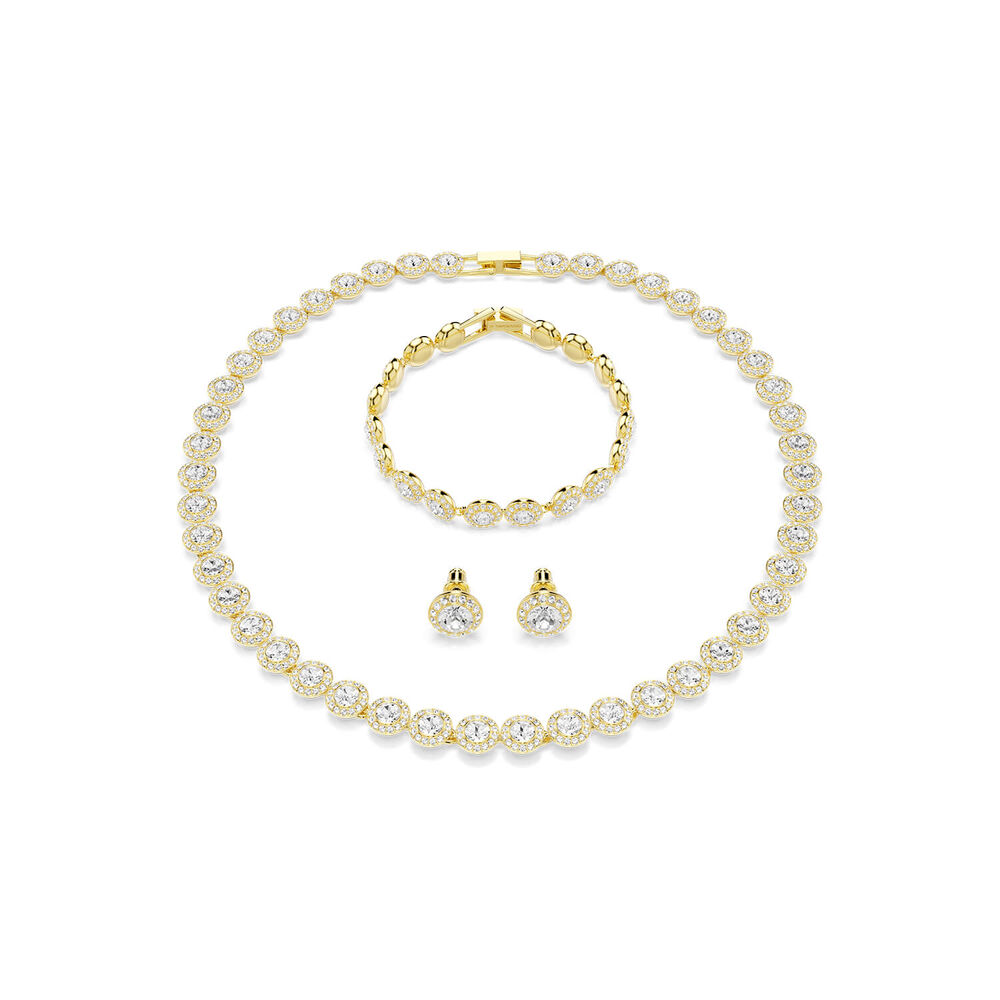 Swarovski Una Angelic Crystals 18ct Gold Finished Set