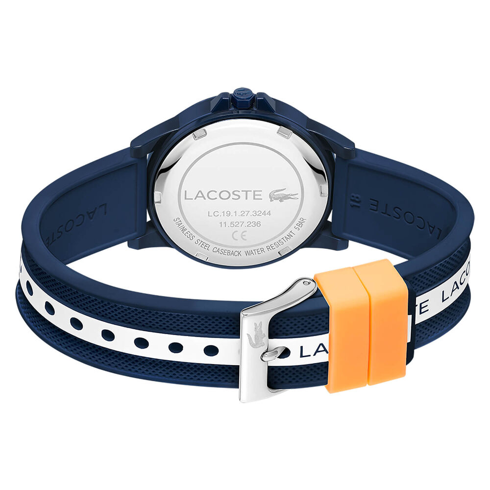 LACOSTE KIDS Rider Sport Inspired 36mm Blue Dial Blue Silicone Strap Watch