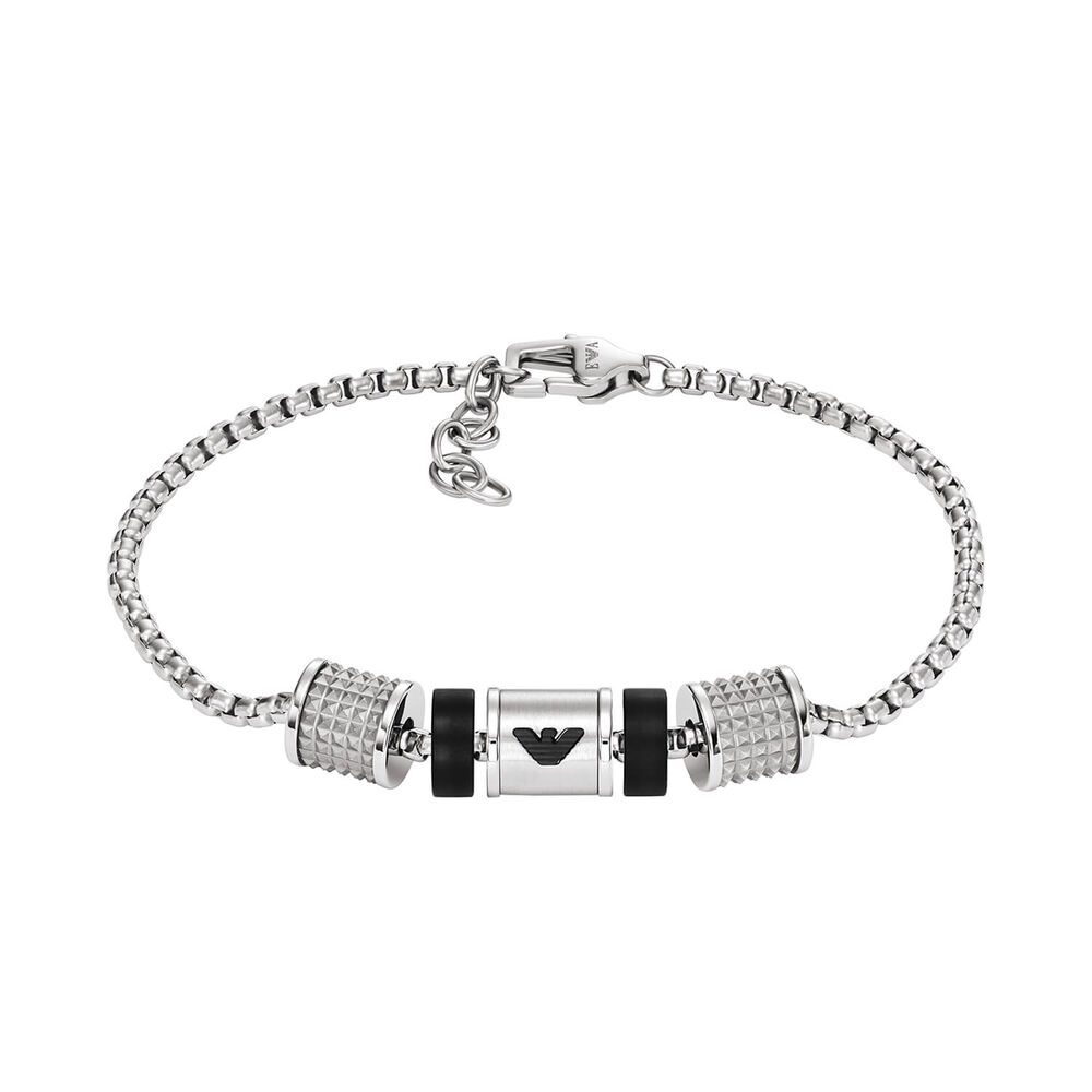 Emporio Armani Key Basics Steel Round Ball Bracelet image number 0