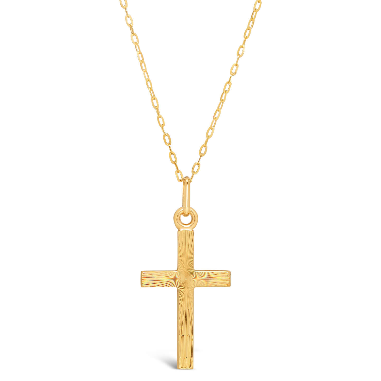 Gold cross chain shop men