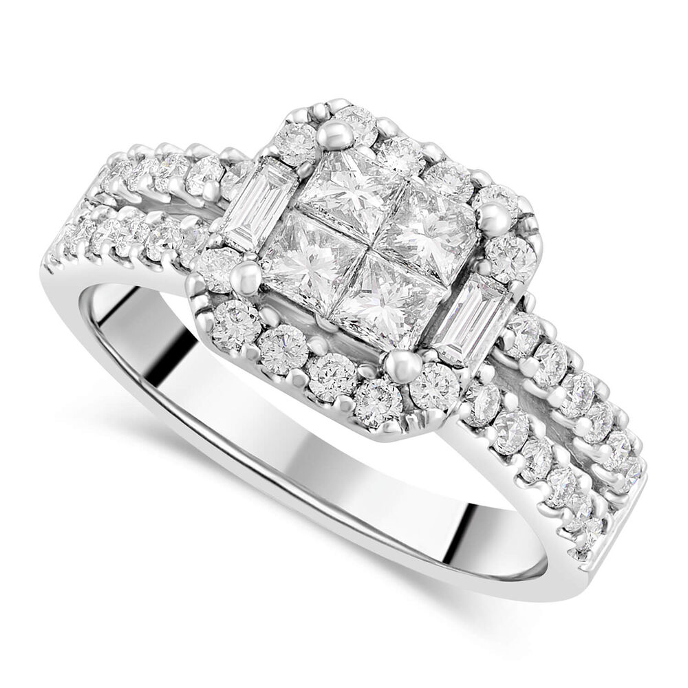 18ct White Gold Engagement Ring image number 0