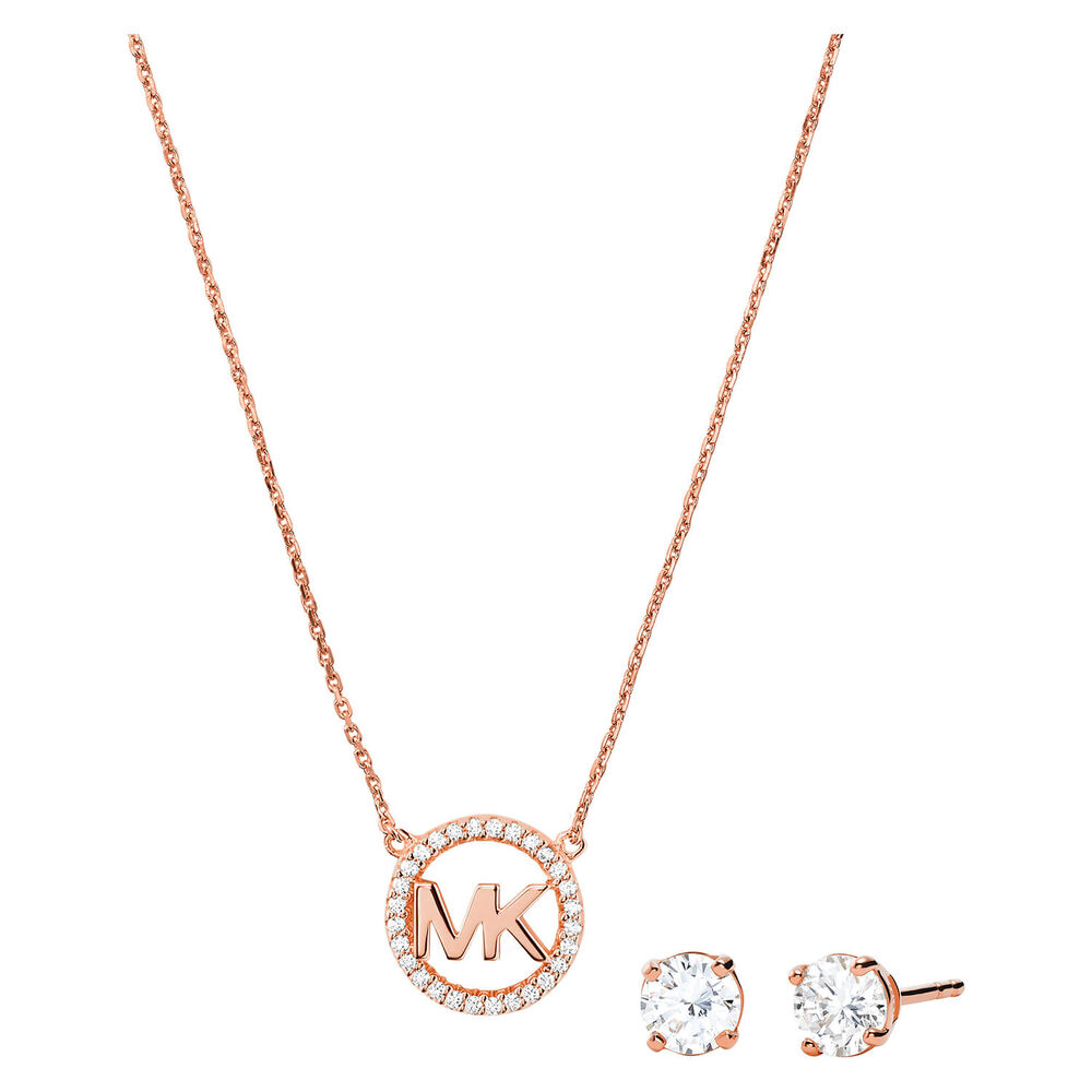Michael Kors Custom Necklace and earrings gift set image number 0