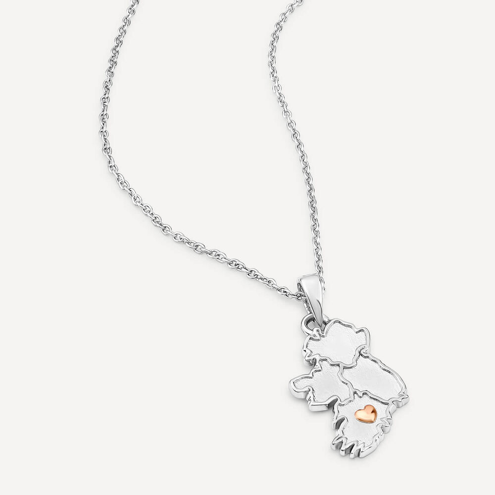 My Heart Belongs to Munster Sterling Silver Pendant image number 3