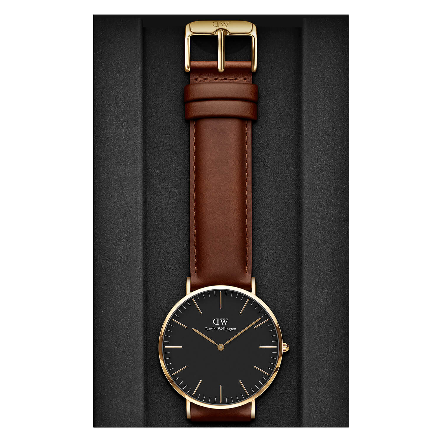 Daniel Wellington Clasic St Mawe s 40mm Black Dial Watch