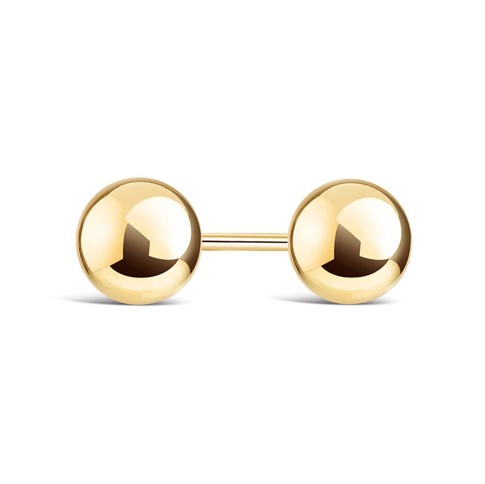 9ct Gold Stud Earrings image number 2