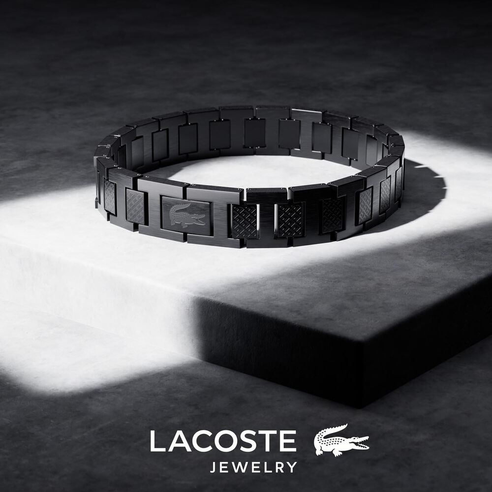 Lacoste Metropole Black Stainless Steel Bracelet