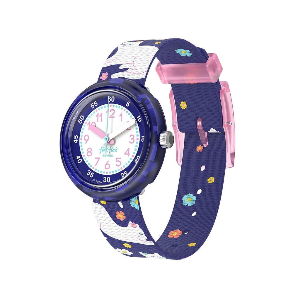 FLIK FLAK Fancy Cat 31.85mm Purple Dial Quartz Kids Watch image number 0