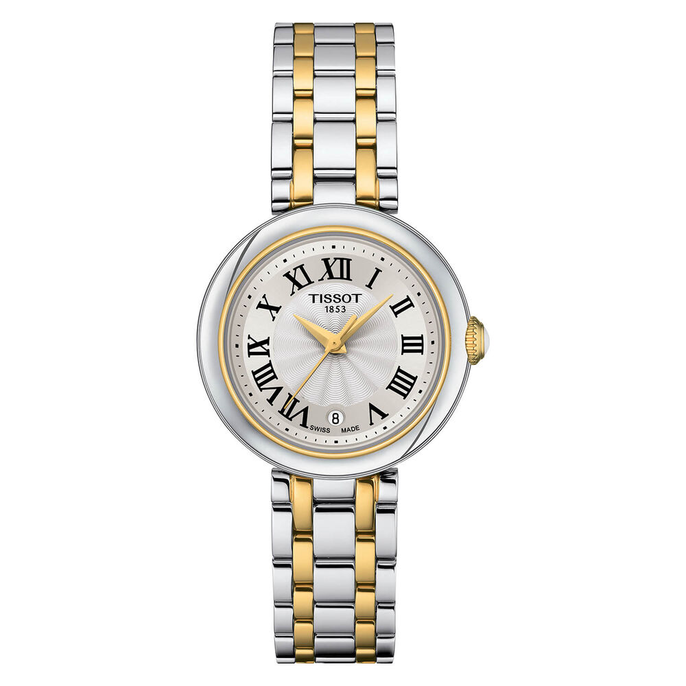 Tissot Bellissima 26mm Quartz Silver Dial Steel & Yellow Gold Bracelet Watch