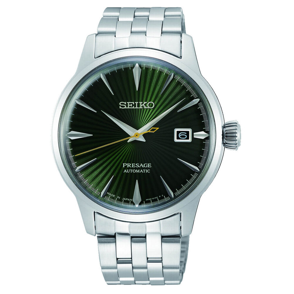 Seiko Presage Basic Line 40mm Green Dial Bracelet Watch image number 0