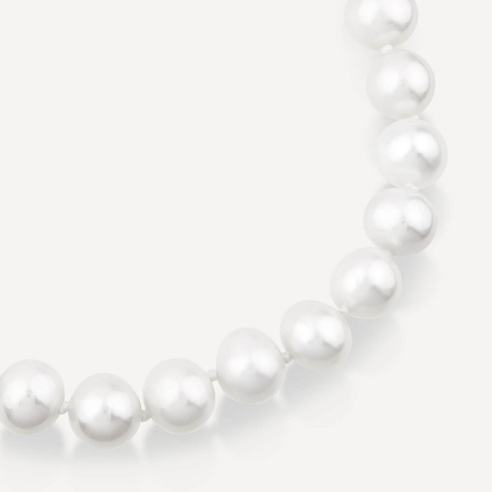Sterling Silver Pearl Bracelet (Magnetic Clasp) image number 1