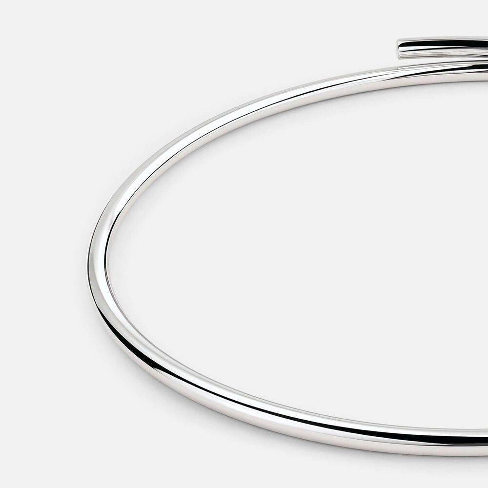 Sterling Silver Polished Two Piece Bangle