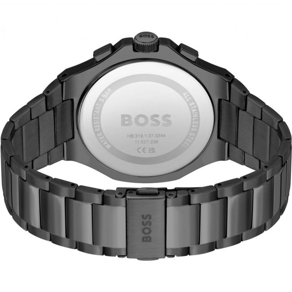 BOSS Taper 45mm Black Chrono Dial Black IP Case Watch image number 1