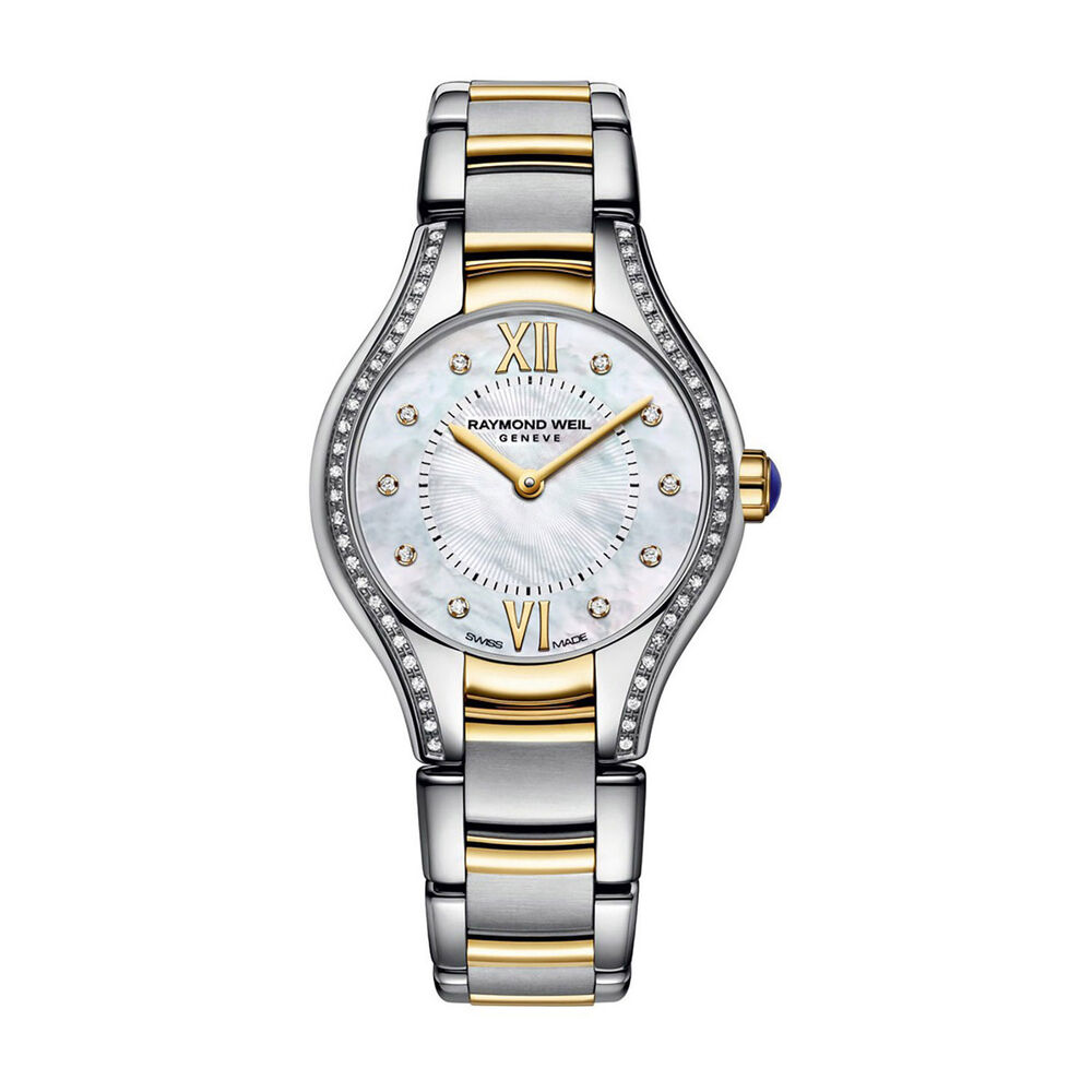 Raymond Weil Noemia ladies' diamond-set mother of pearl dial two-tone bracelet watch