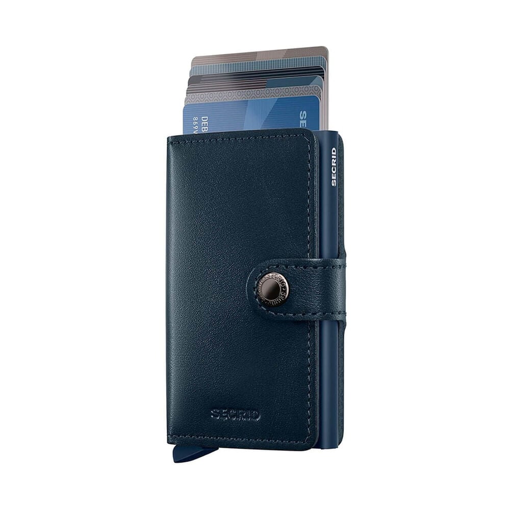 Secrid Original Navy-Navy Leather Miniwallet image number 1