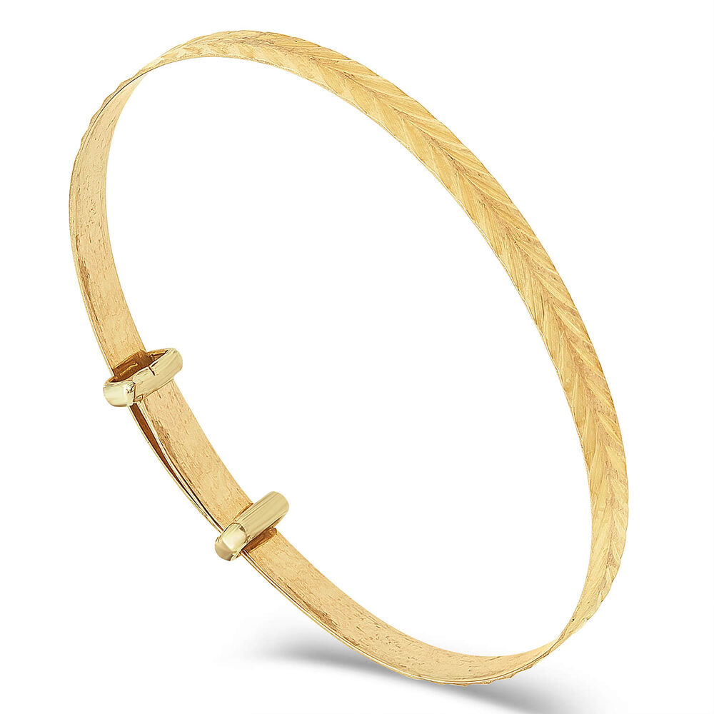 9ct Gold Baby Bangle image number 0